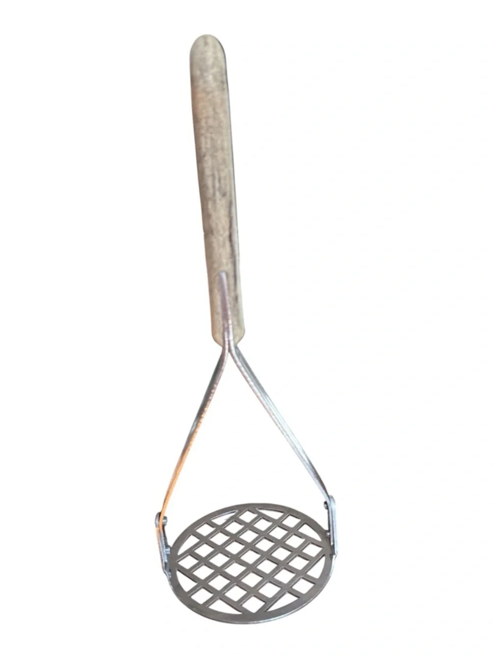 Vintage Imperial Veri-Sharp Potato Masher USA Stainless Steel Wood‎ Handle